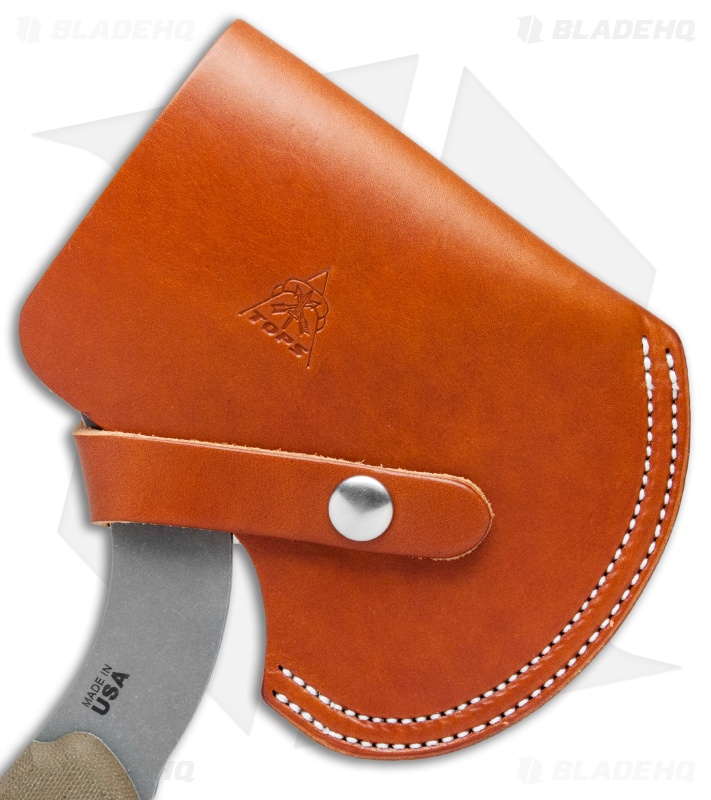 TOPS Knives Grandpa's  Ax 11" Hatchet Green Micarta (Tumbled) GRAX-01