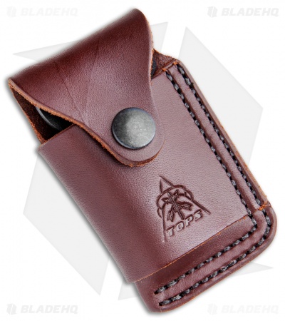 TOPS Knives Mini "Sling" Slingshot Tan Canvas Micarta w/ Leather Sheath