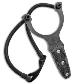 TOPS Knives "Sling" Slingshot Black Micarta w/ Leather Sheath