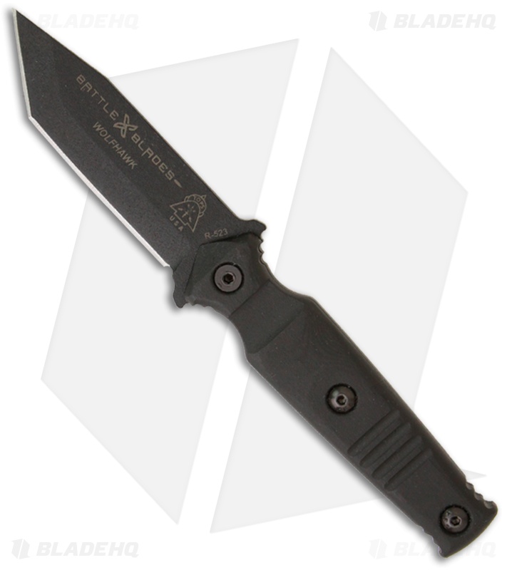 Battle Blades Wolfhawk Tanto Fixed Blade Knife w/ Micarta (3.25" Plain) WHK2-MT