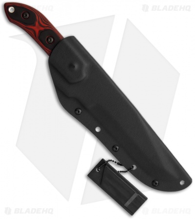 TOPS Knives Black Heat Fixed Blade Knife (6" Black) BKHT-01