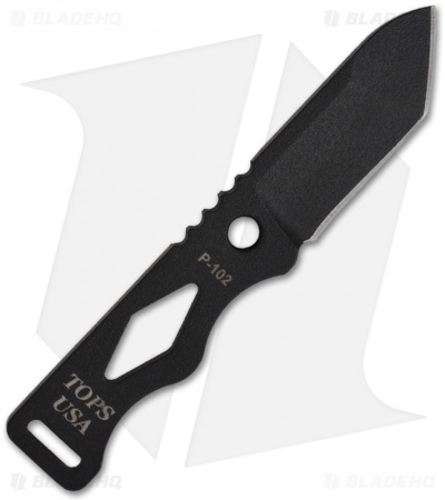 TOPS Knives Chico Fixed Blade Knife (1.875" Black) CHI-01