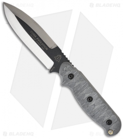 TOPS Knives Cuma Evolution Knife (4.625" Black) CUMA-01