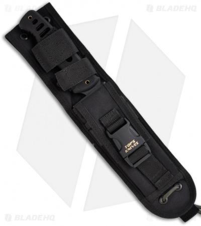 TOPS Knives High Desert Survival Knife Fixed Blade (6.25" Black Plain)