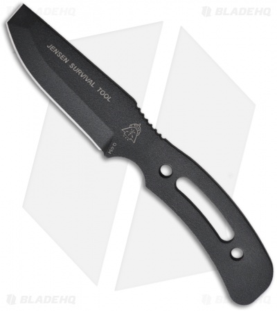 TOPS Knives Jensen Survival Tool Fixed Blade Knife (3.5" Black) JST-01
