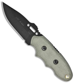 TOPS Knives C.A.T. Series #200 Covert Anti-Terrorism Knife (3.25" Black Plain)