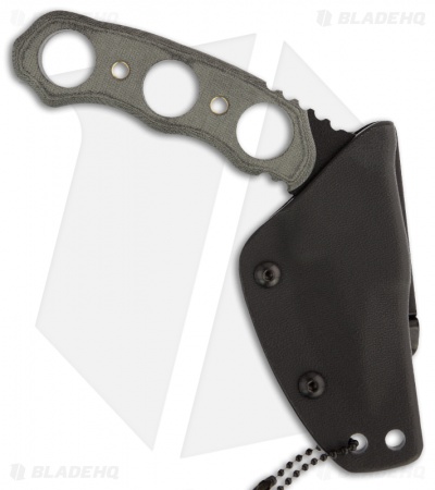 TOPS Knives Devil's Elbow XL Knife Fixed Blade (2.13" Black Plain) DEV-01