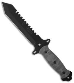 Tops Knives Survival Tactical 7 w/ RMT Micarta (7" Black) 7 RMT - Blade