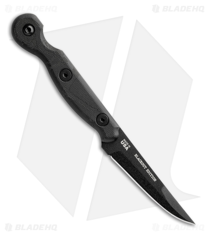 TOPS Knives El Pionero Fixed Blade Knife Black G-10 (3.3" Black)