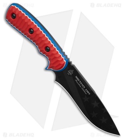 TOPS Knives Mountain Lion Hunter Point Fixed Blade Knife Freedom  (5.5" Black)