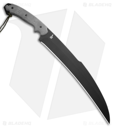 TOPS Knives X16 Ginunting Fixed Blade Knife Black Linen micarta *DISC*