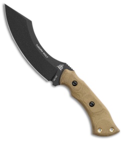 TOPS Tundra Wolf Fixed Blade Knife Green Canvas Micarta (5.75&quot; Black Traction) | 220703