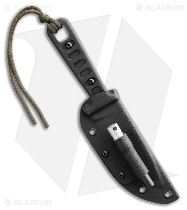 TOPS Lite Trekker Knife Black Linen Micarta/Black Accents (4.25" BLK)