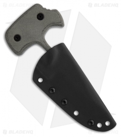 TOPS Knives Grim Ripper Knife Fixed Blade Push Dagger (3.75" Black Serr) GRPR-01