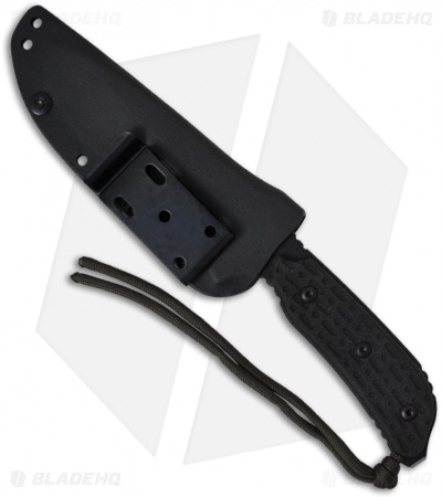 TOPS Knives MIL-SPIE 5 Tactical Fixed Blade Knife (5.2" Black Serr) MIL-05