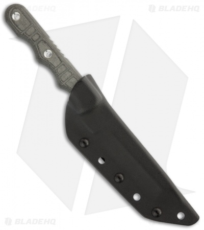 TOPS Knives Taliban Take Down Knife Tanto Fixed Blade (4.5" Gray Serr) TTD-01