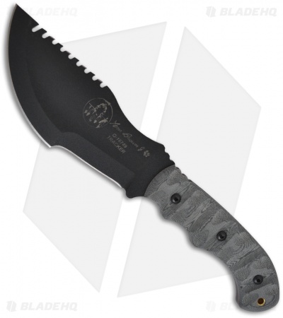 TOPS Knives Tom Brown Tracker #1 Fixed Blade Knife + RMT (6.375" Black) TBT-010