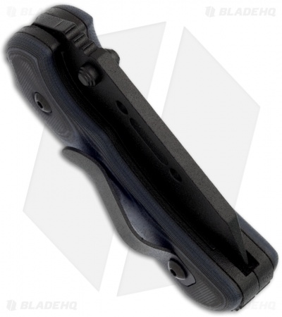 TOPS Knives XcEST-Delta Liner Lock Folding Knife (3.375" Black Plain)