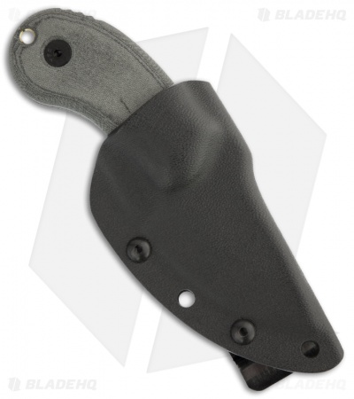 TOPS Knives Wolf Pup Fixed Blade Knife (2.5" Black Plain) WP010