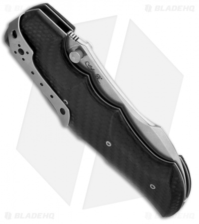 Viper Knives Rhino Folding Knife Carbon Fiber (4.25" Stonewash Plain) V5902FC