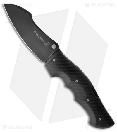 Viper Knives Rhino Folding Knife Carbon Fiber (4.25" Black Plain) V5904FC