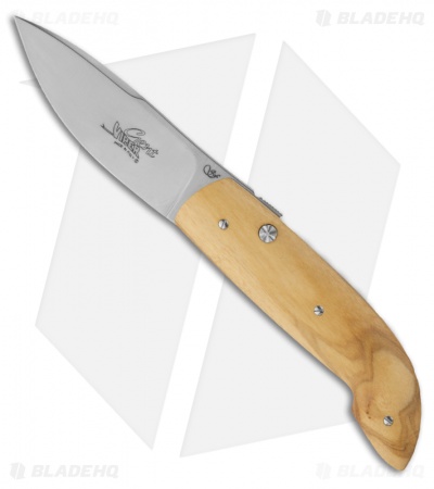 Viper Knives Gent Folding Knife w/ Olive Wood  (2.63" Satin Plain) V5760UL