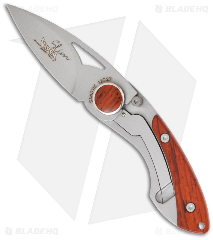 Viper Knives Slim Gentleman's Folding Knife w/ Cocobolo Wood (2" Matte) V5350CBB