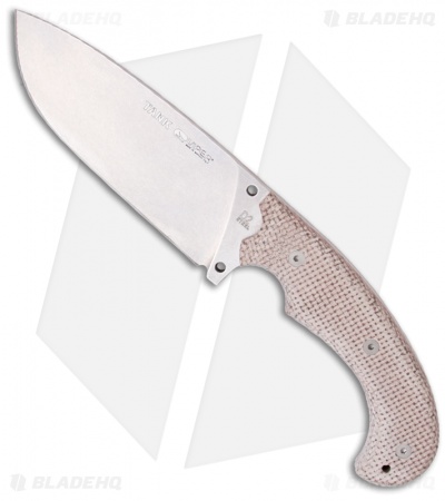 Viper Knives Tank Knife Fixed Blade w/ Tan Scales (6" Stonewash) VT4004SW
