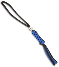 Para-Cord Wilson Tactical Lanyard Parachute Cord Black & Blue (Skull)