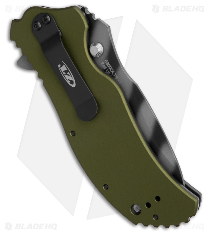 Zero Tolerance 0350 20th Anniversary A/O Knife OD Green Al (3.25" Tiger Stripe)