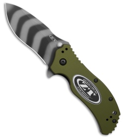 Zero Tolerance 0350 20th Anniversary A/O Knife OD Green Al (3.25" Tiger Stripe)