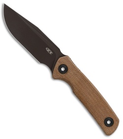 Zero Tolerance 0004 Fixed Blade Knife Canvas Micarta (4.2&quot; Dark Bronze Cru-Wear) | 220180