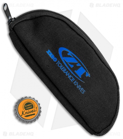 Zero Tolerance Zipper Sheath Knife Pouch w/ Fleece (Black)