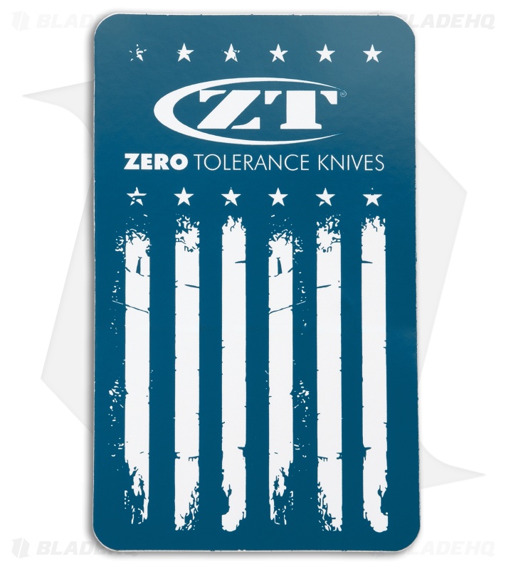 Zero Tolerance ZT USA Flag - Blue Decal