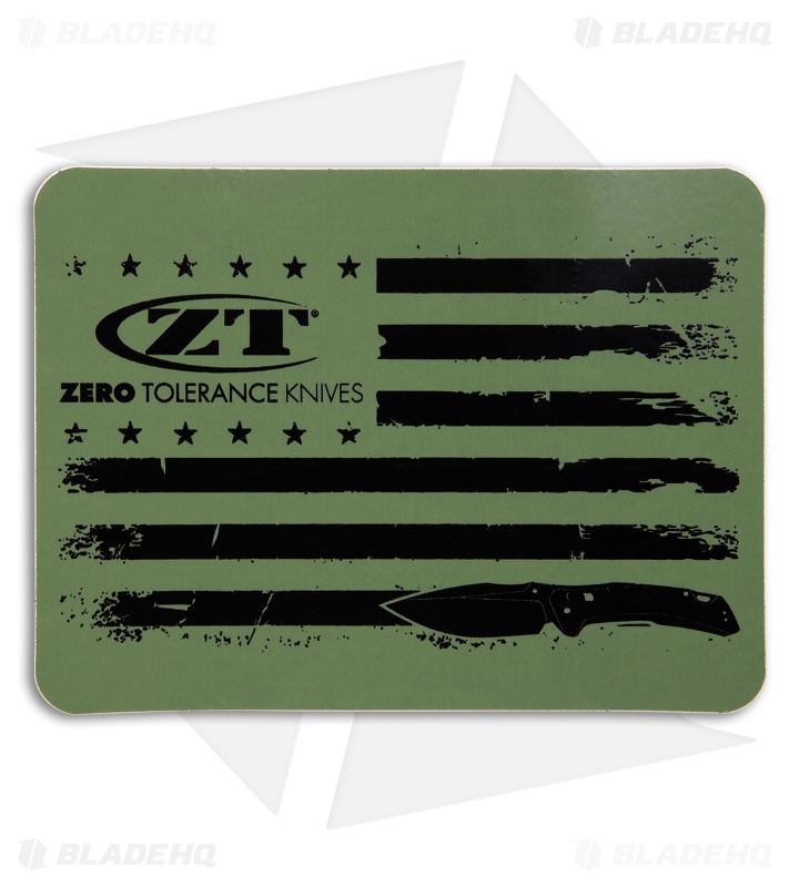Zero Tolerance ZT USA Flag - Green Decal