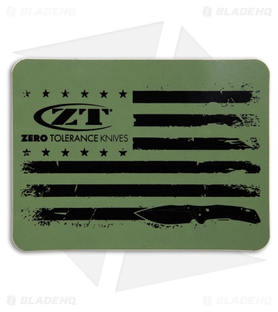 Zero Tolerance ZT USA Flag - Green Decal