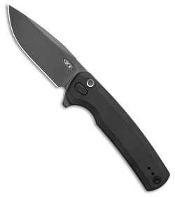 Zero Tolerance 0044 Button Lock Flipper Black Wash Titanium