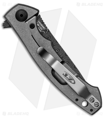 Zero Tolerance Sinkevich Frame Lock Knife Black/Blue FatCarbon (3.25" Damascus)