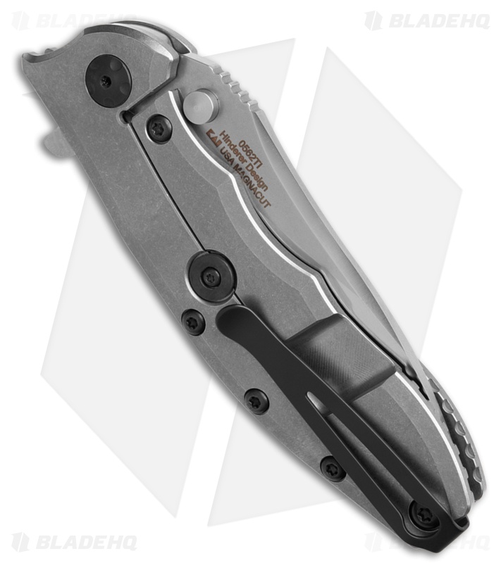 Zero Tolerance Hinderer 0562TI Frame Lock Knife Titanium (3.5" Satin MagnaCut)