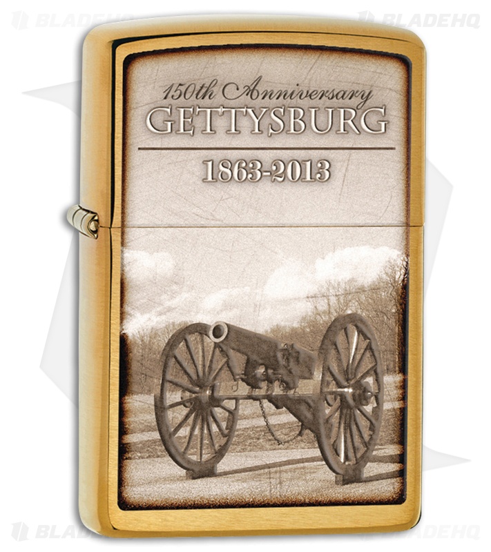Zippo Lighter Brass 150th Gettysburg Anniversary 28506