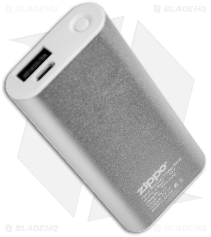 Zippo 2 Hour USB Rechargeable Hand Warmer (Silver) Z4B16 Blade HQ