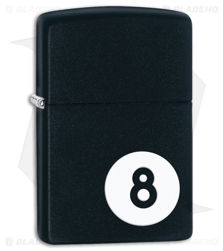 Zippo Lighter Matte Black 8-Ball 28432