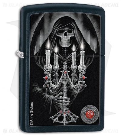 Zippo Lighter Black Matte Anne Stokes Collection 4 28857