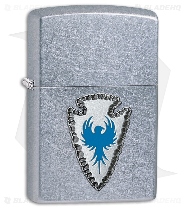 Zippo Lighter Brushed Chrome Arrowhead 11484