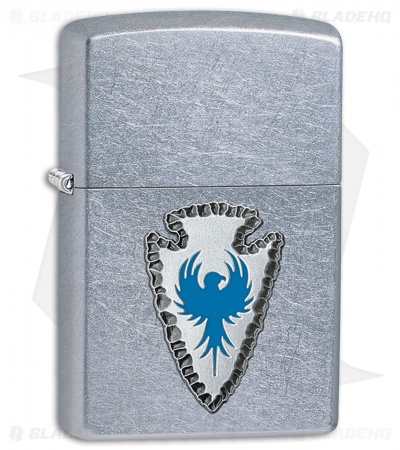 Zippo Lighter Brushed Chrome Arrowhead 11484