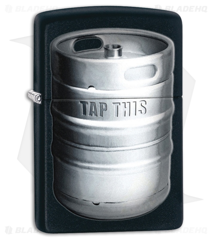 Zippo Lighter Matte Black Kegger 28665