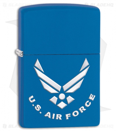 Zippo Lighter Matte Blue U.S.A.F. 28509