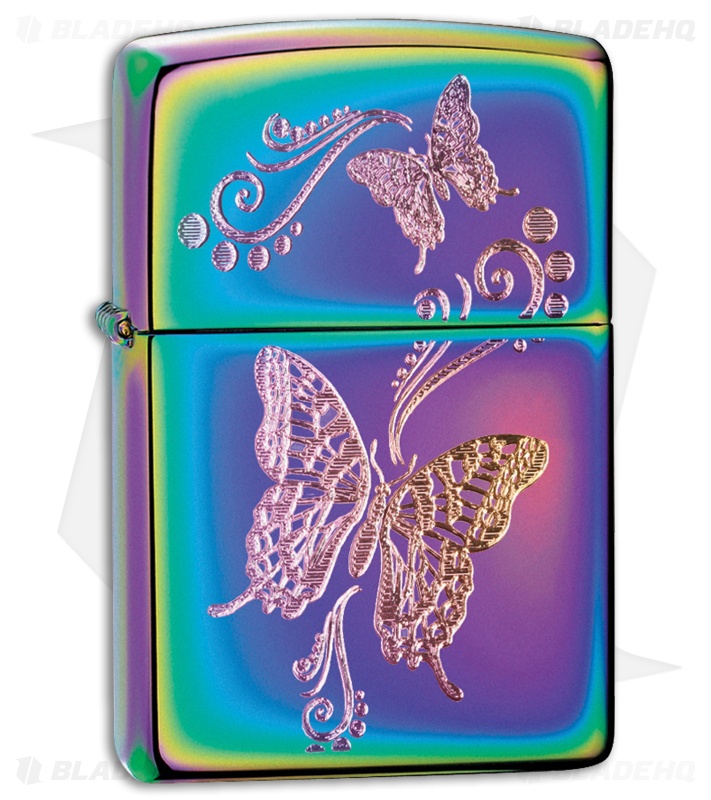 Zippo Lighter Spectrum Finish Butterflies 28442