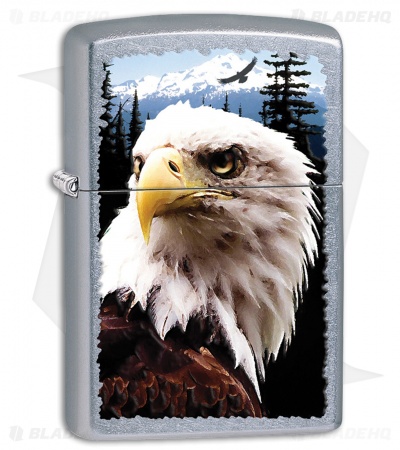 Zippo Lighter Street Chrome Eagle 28462