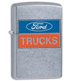 Zippo Light Brushed Chrome Ford Trucks Logo 11411 - Blade HQ